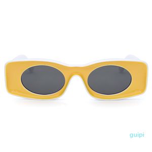 Nya hip hop solglasögon för män kvinnor 400331 unik konkav design kvadratram runda lins avant-garde stil roligt plast nyanser