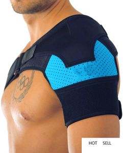Shoulder Brace with Pressure Pad Neoprene Support Pain Ice Pack Compression Sleeve