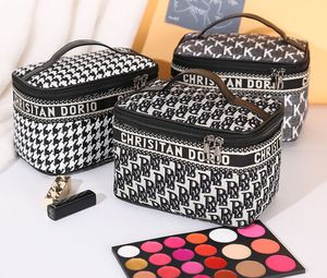 The latest 23X14X14CM letter cosmetic storage bag, multi-functional and large-capacity, a variety of styles to choose from, support customization