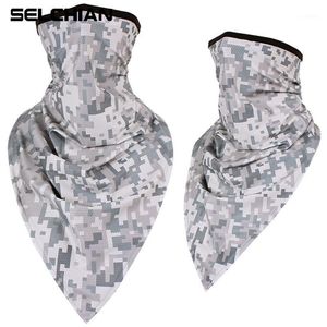 Tactical Camouflage Scarves Bandana Mesh Tube Triangle Face Scarf CS Zamaskowany Pałąk Neck Geter Cover Men Women