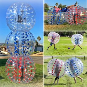 Utomhusspel Roliga utrustning TPU Air Bubble Soccer Zorb Ball 1,2 m stötfångare vuxen fotboll för vuxna tonåringar utomhuslag