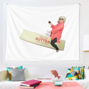 Wandteppiche Paula Deen Riding Butter Tapisserie Bettdecke Vorhang Decke Bettwäsche Bettlaken Handtuch Überwurf Fenster