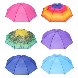 Umbrellas Head Umbrella Anti-Rain Fishing Anti-Sun Hat Adults Supplies