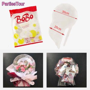 Party Decoration 30inch Large Wide Neck BOBO Balloon Transparent Bubble Gift Ballon Birthday Decor Wedding Engagement Creative Bag