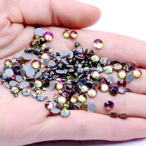 Wholesale rainbow rhinestones for sale - Group buy Nail Art Decorations Rainbow Crystal Fix Rhinestones For Nails Ss6 ss30 Glue Backing Iron On Glass Chatons DIY Wedding Dress Clothes