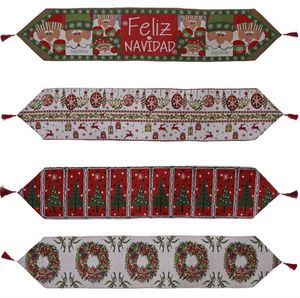 Christmas Table Runner Fashion Fabric Christmas Table Desktop Decorative Tablecloth Christmas Ornament 2022 New New Year's Gift