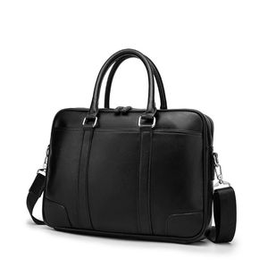 Homens grandes Handbgs de couro do sexo masculino Bolsas de Bolsas de Bolsas de Bolsas de 15,6 polegadas Bolsa de Ombro Bolsa A4