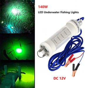 DC12V 140W LED Fishing light Lures Attracting Fish Lamp Tube 3 colors Fishing lure Accessories with 5Metres Cable