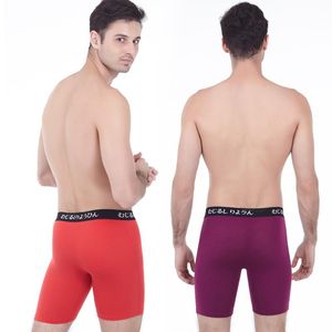 Külot 4 adet/paket Boxer Erkek Iç Çamaşırı Modal Erkek Nefes Şort Boksörler Uzun erkek Boxershorts Giyim Artı