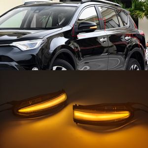 1 Pair For Toyota RAV4 XA40 Noah R80 4Runner 2015 2016 2017 2018 Dynamic Blinker LED Turn Signal Lights Rear Mirror Lamp