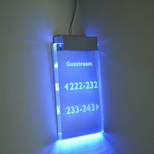 Vägglampa LED Light Acrylic Glass Splint Illuminate Skruv Standoffs Fäste Signage Billboard Reklam Symbol Plate Nail