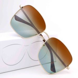 Поляризационные солнцезащитные очки Женская Мода Легкая Личность Личность Кружева Металлическая Рама Мужчины