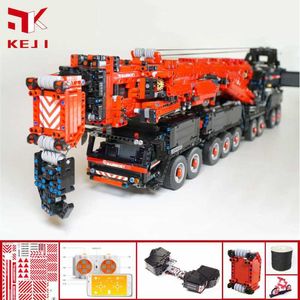 KEJI MOC-20920 LTM11200 LIEBHERRR RC Uzaktan Kumanda Vinç Yapı Taşları Tuğla Kitleri Mobil Model Oyuncaklar Boy Noel Hediyeleri Q0624