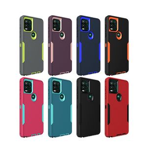 Hybrid Armor Durável Durável PC Flexível TPU Capas Telefone Telefone para Motorola G Stylus 5G 2021 À Prova de choque de borracha proteção móvel tampa traseira móvel D1