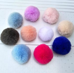 Fellknäuel Schlüsselanhänger Zubehör 8 cm weiche Pom Poms Schlüsselanhänger Werkzeug schöne Kugeln für Schlüsselbund Tasche Charm Strickmütze Zubehör de033