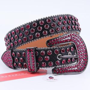 Bälten Ankomst Rhinestone Belt Western Cowboy Bling Dimond Studded För Kvinna Man Y2K Cinturones Para Mujer