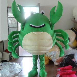 Halloween green crab Mascot Costume High Quality Cartoon Plush Anime theme character Adult Size Christmas Carnival Birthday Party Fancy Outfit