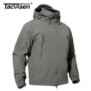 Tacvasen Kış Taktik Softshell Ceket Erkek Polar Ceket Su Geçirmez Rüzgar Geçirmez Askeri Mont Avcılık Yürüyüş Rüzgarlık 220301