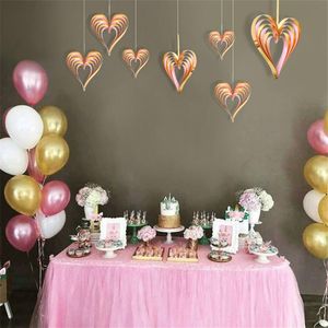 Decorazione per feste 4/6 pezzi Love Heart Soffitto da appendere Ghirlanda Matrimonio Home Decora Ornamenti di addio al nubilato fai da te