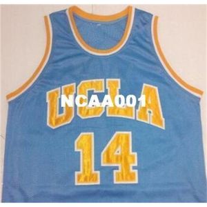 خمر أفضل جودة 21SSS # 14 زاك لافين ويسبروك UCLA Bruins كلية جيرسي أزرق أبيض أو مخصص أي اسم أو رقم جيرسي