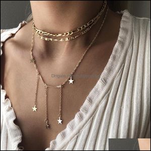 ペンダントネックレスペンダントジュエリーBOHO MTI要素クリスタルネックレス様々なスタイルチェーンネックスタータッセルファッションパーティーギフトD