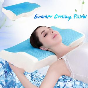 Travesseiro 50 * 30/60 * 35cm Memory espuma cama proteção pescoço proteção lenta rebote borboleta em forma de saúde cervical
