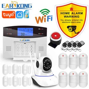 Wifi GSM PSTN System Wireless & Wired Detectors Alarm Smart Home Relay Output APP English/Russian/Spanish/France/Italian