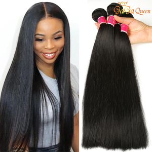 9a Peruvian Virgin Hair Straight Obehandlat Peruvian Straight Human Hair Extensions Brasilianska Peruanska Indiska Straight Hair Weave Buntar