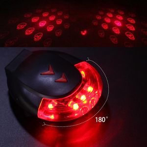 Wholesale safety line for sale - Group buy Bike Lights Skull Projection Taillight Night Safety Warning Line Laser Tail Light USB Charging Bicycle Rear LED Cycling Accessories