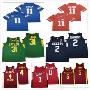 NCAA 스티치 농구 4 Scottie Barnes Jerseys 남성 미시간 울버린 대학 축구 유니폼 Uconn 2 James Bouknight 미네소타 5 Marcus Carr Jersey