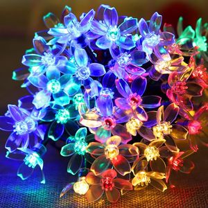 Cherry Flowe Fairy lights M LED String Light Christmas Garland Decoration for Home Party Indoor Holiday Lighting US EU Plug