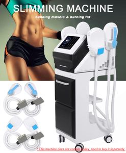 Customized LOGO accept, 4 handles HI-EMT slimming body shape machine EMS electromagnetic Muscle Stimulation fat burning weight loss equipment