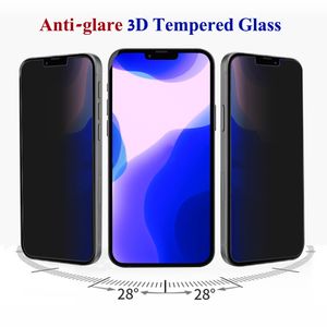 X0908E AB Glue Anti-glare 3D Tempered Glass Screen Protector for iPhone 13 mini Pro Max Cell Phone Protectors Film with opp bags