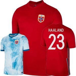 Camisa de futebol norueguesa 2021 2022 21 22 Haaland Odegaard sorloth BERGE equipe nacional fora de casa camisa de futebol