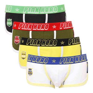 4 pcs \ lote tão legal heróis de algodão de algodão de alta qualidade homens boxer shorts moda macho cueca homens sexy calcinha homens cuecas h1214