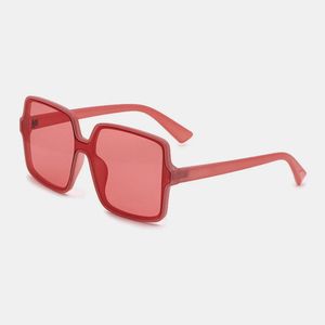 Unisex Square Transparent Full Frame Casual UV Protection Solglasögon