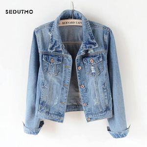 Sedutmo plus size 5xl denim jaqueta mulheres namorado jean casaco streetwear harajuku outono vintage outono básico outerwear ed198