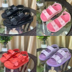 Designer Women Sandals Mimi Double G Flip Flops Rubber Jelly Slippers Adjustable Buckle Candy Color Slides Summer Beach Sandal