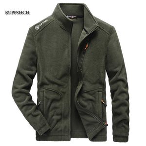 カジュアルジャケットの男性春秋の暖かいフリース衣料品の戦術的な陸軍プラスサイズx0710