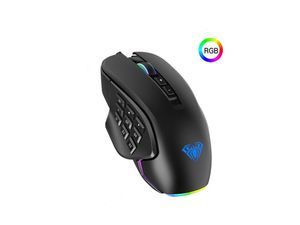 Игровая Мышь Для ПК оптовых-Проводная RGB Gaming Mouse с программируемыми кнопками смешанной боковой пластиной DPI Оптический датчик эргономичной мышь для геймеров PC