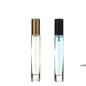 New10ml Transparentes Glasspray-Parfümflaschen nachfüllbare Mini-Parfums Atomizer Tragbares Reisen leerer Quadrat-Duft-Bottle RRE10784