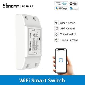 Smart Home Control SONOFF BasicR2 Smart Home Automation DIY Intelligent Wifi Wireless Remote Control Universal Relay Module Works with eWelink