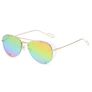 Luksusowe Designer Mens Kobiety Okulary przeciwsłoneczne dla mężczyzn Moda Semi-Rimless Fashion Driving Beach Sun Okulary Anti UV400 JC8019