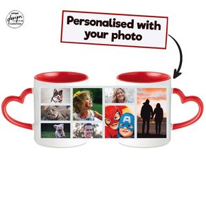 Mugs Personalized Coffee Mug Po Family Custom With Picture Gift For Mom Dog COLOUR Inside Handle Cup Cute Tea