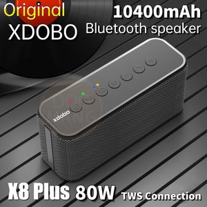 X8 PLUS 80W Bluetooth Speakers Portable TWS Wireless Heavy Bass Boombox Music Player Subwoofer Column Suporrt USB TF AUX