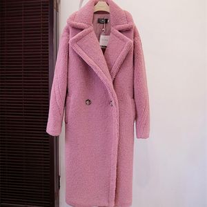 Cappotto da donna in finta pelliccia invernale da donna Giacche e cappotti oversize da donna in lana di agnello da donna Cwf0004-5