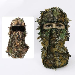 Hunting Sets Ghillie Camouflage Leafy Hat 3D Full Face Mask Headwear Turkey Shape Headgear Camo Accessories