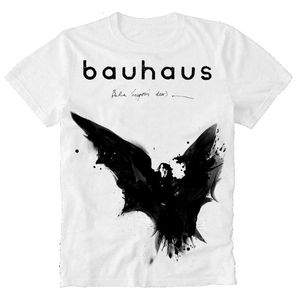 Indie Gömlekleri toptan satış-Erkek Tişörtleri T Shirt Bauhaus Kapak Band ad Goth Gothic Rock Indie Bela Lugosi nin Ölü Peter Murphy Retro Vintage Black