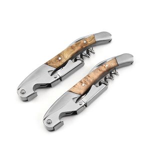 Handle Wood profissional abridor de vinho Multifuncional parafuso portátil corkscrew garrafa de vinho abridor de garrafa cozinheiro ferramentas lx4589