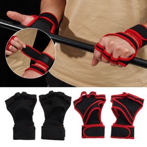 Tyngdlyftande träningshandskar för kvinnor Män Fitness Sport Body Byggnad Gymnastik Griper Gym Hand Palm Wrist Protector